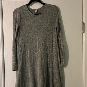 Heather Gray Long Sleeve Sweater Dress
